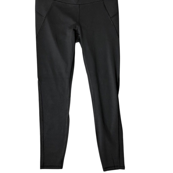 Athleta 2Pr Bundle leggings Sz S Black Green Capris Ankle Salutation Stash 7/8 - Picture 5 of 11